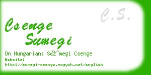 csenge sumegi business card